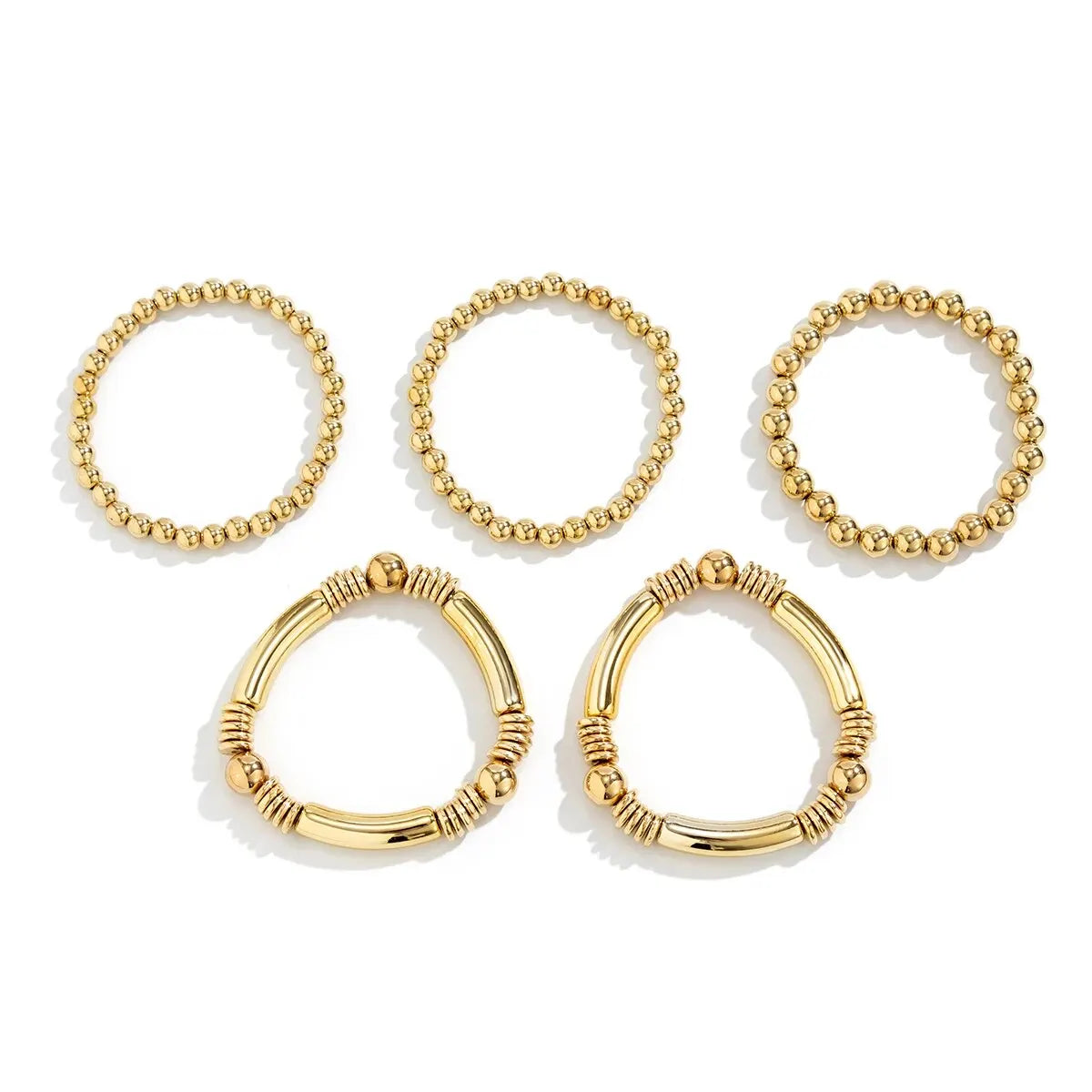 Mira – Set of 5 stackable pearl bracelets