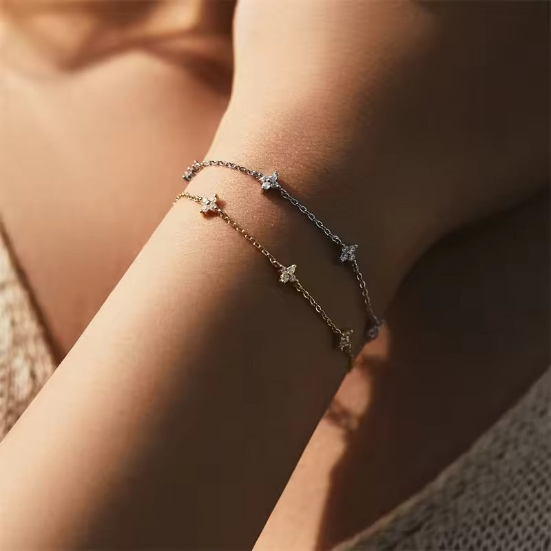 Soline – Bracelet Chain made of Clear Crystal