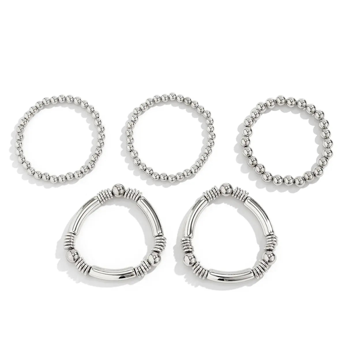 Mira – Set of 5 stackable pearl bracelets