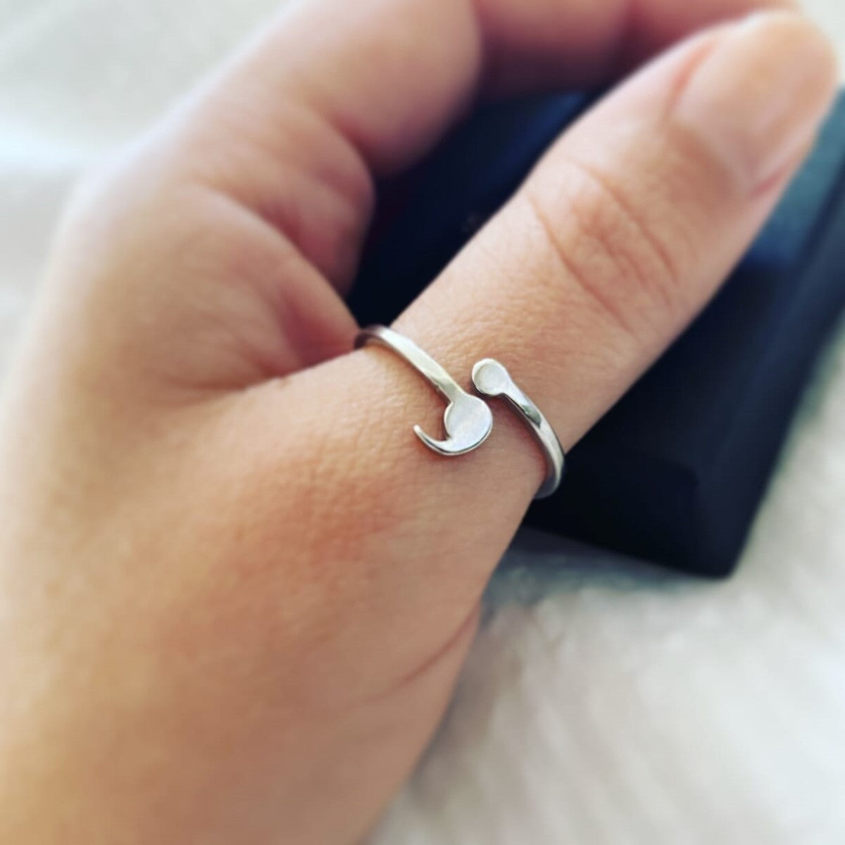Slim Semicolon Ring - Strength Ring