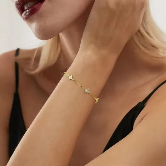 Soline – Bracelet Chain made of Clear Crystal
