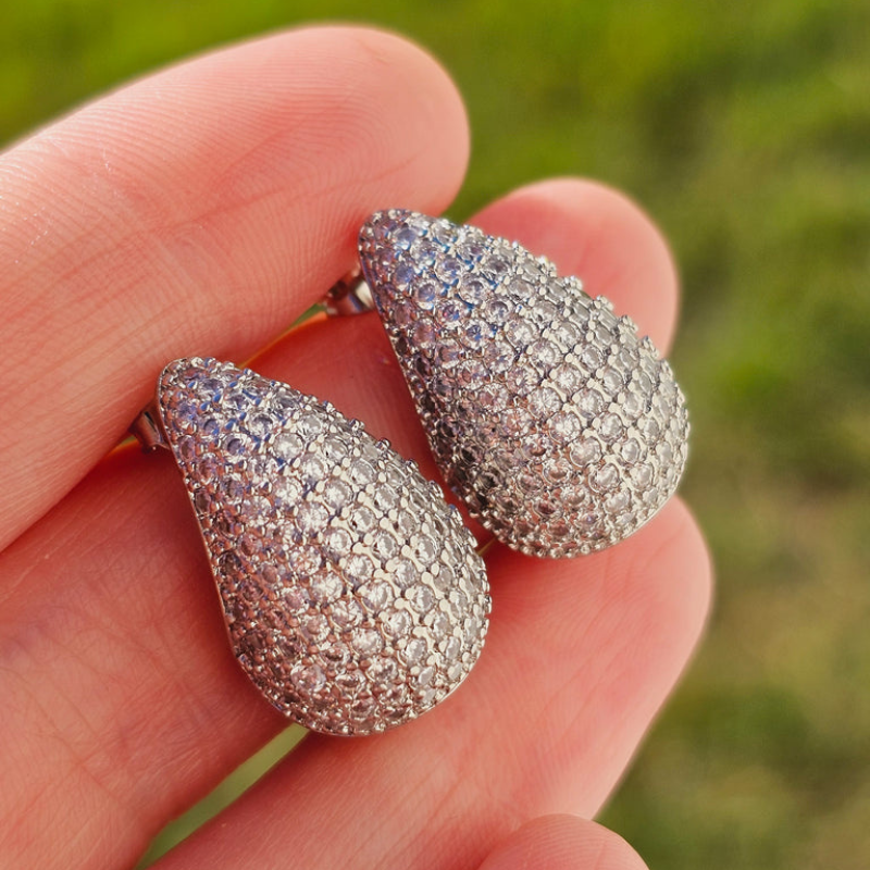 Drop Ear Studs - Inlay Earring