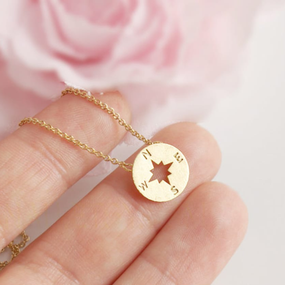 Round Compass - Pendant Necklace