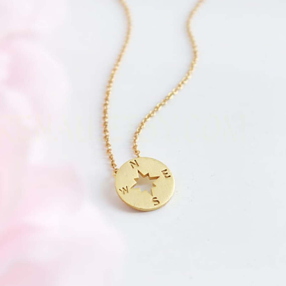 Round Compass - Pendant Necklace