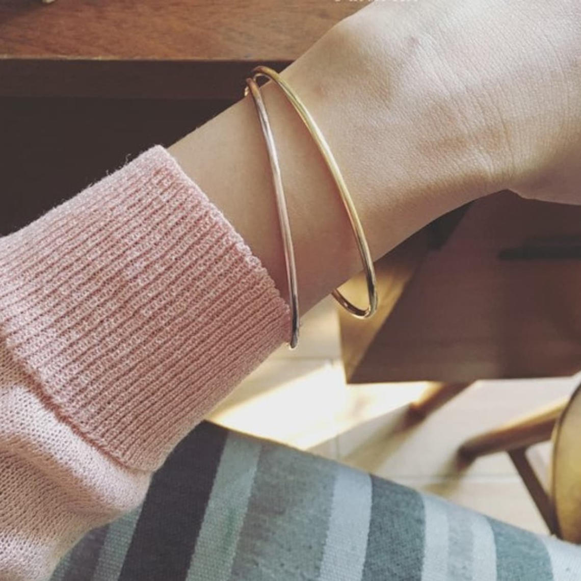 Classic Bangle - Gold Slip-On Bracelet