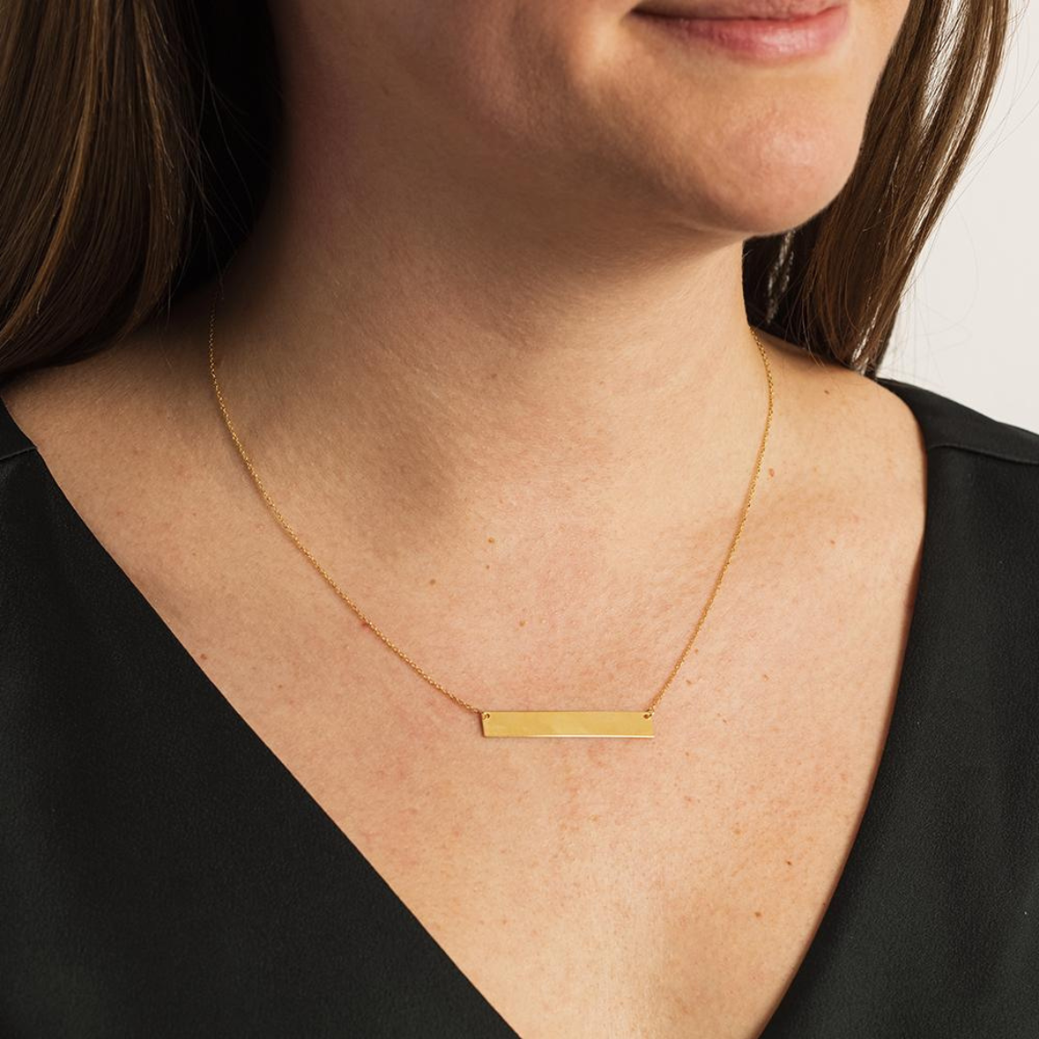Name Bar Pendant - Custom Bar Pendant