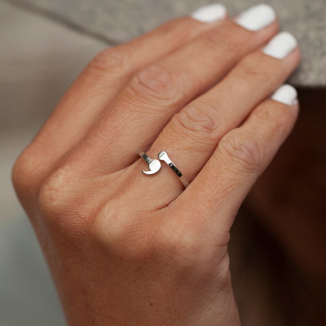 Slim Semicolon Ring - Strength Ring