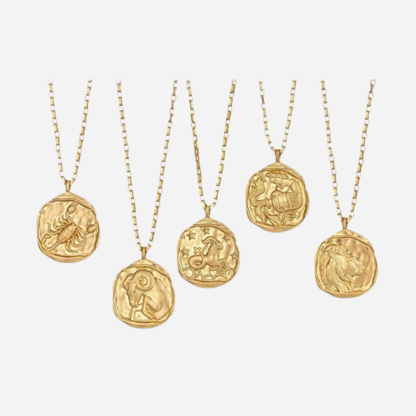 Zeki – Necklace Medallion Zodiac Gold