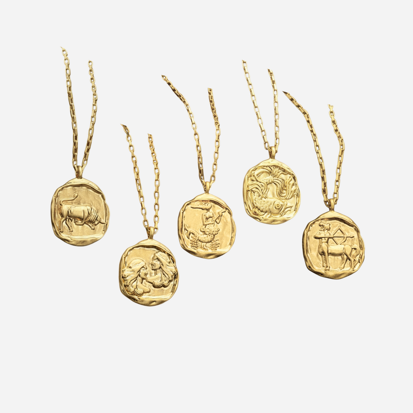 Zeki – Necklace Medallion Zodiac Gold
