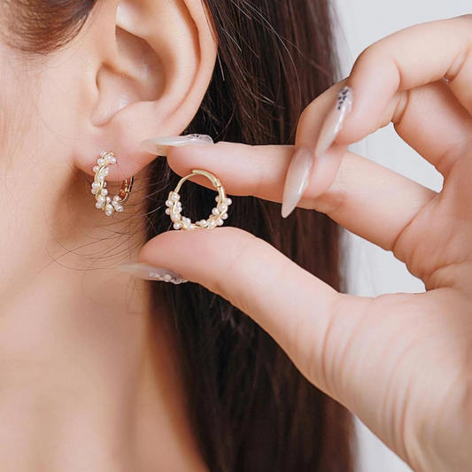Art Pearl Earrings - Stylish Pearl Earrings