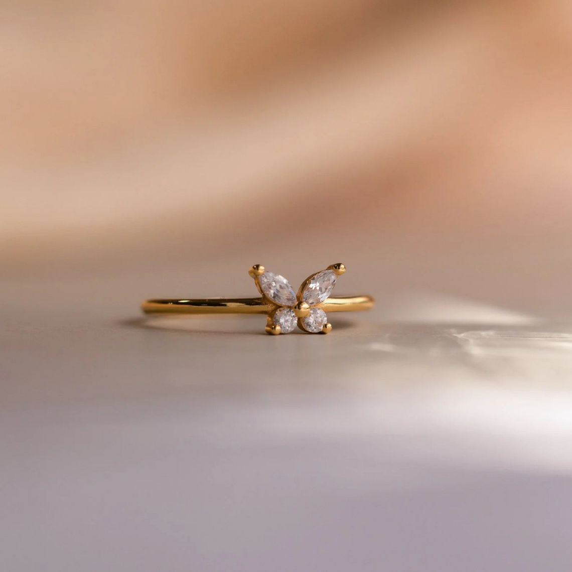 Elegant Butterfly Ring