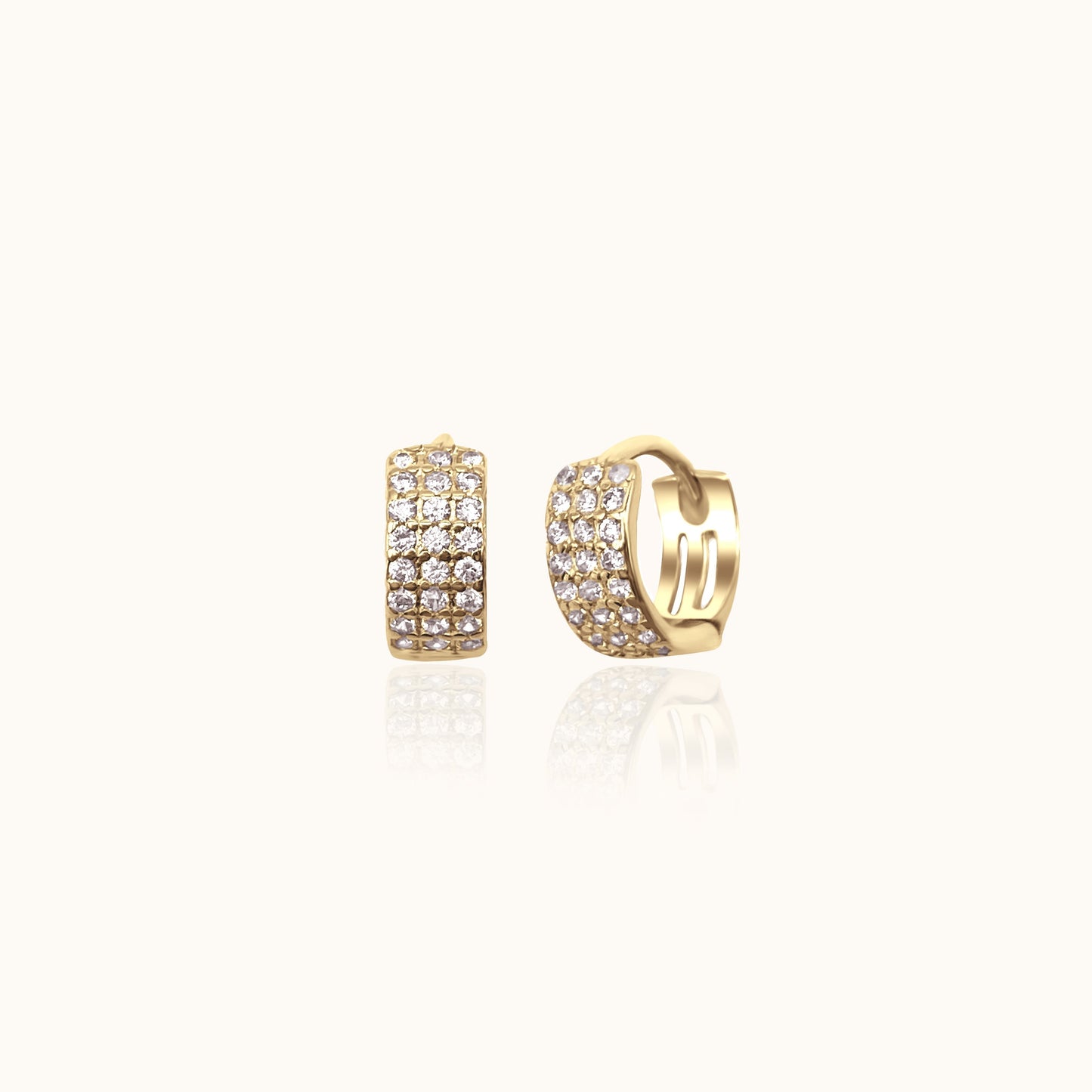 Tomiko - Wide CZ Hoops