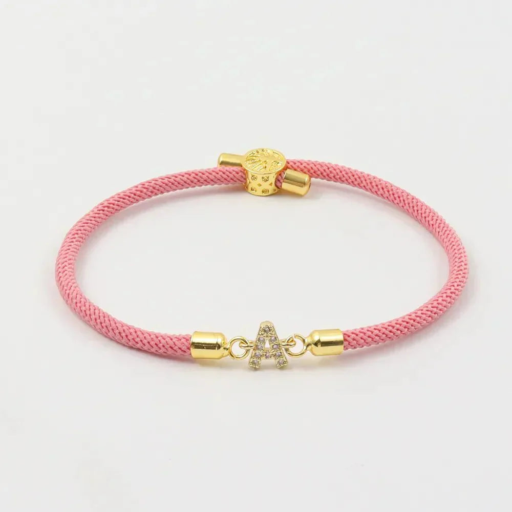 Calla – Adjustable Bracelet with Engraved Initial
