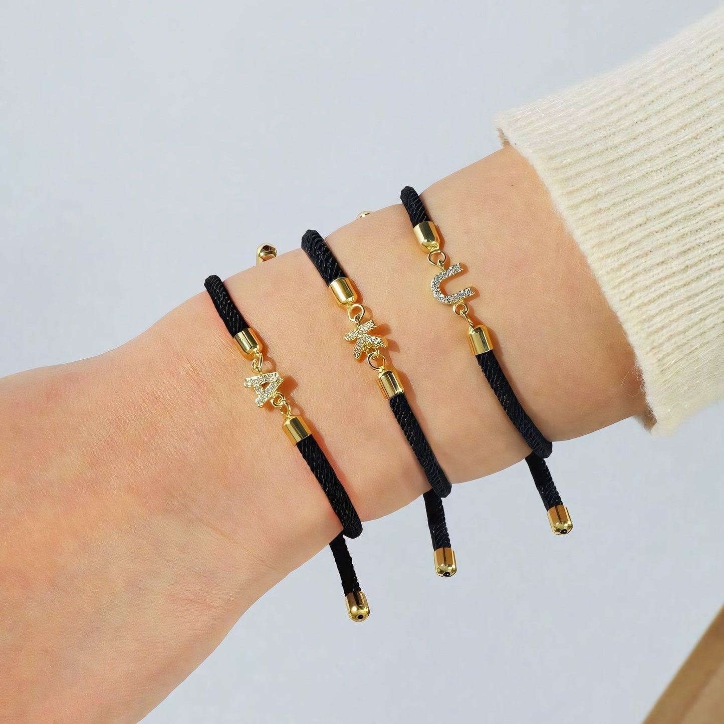 Calla – Adjustable Bracelet with Engraved Initial