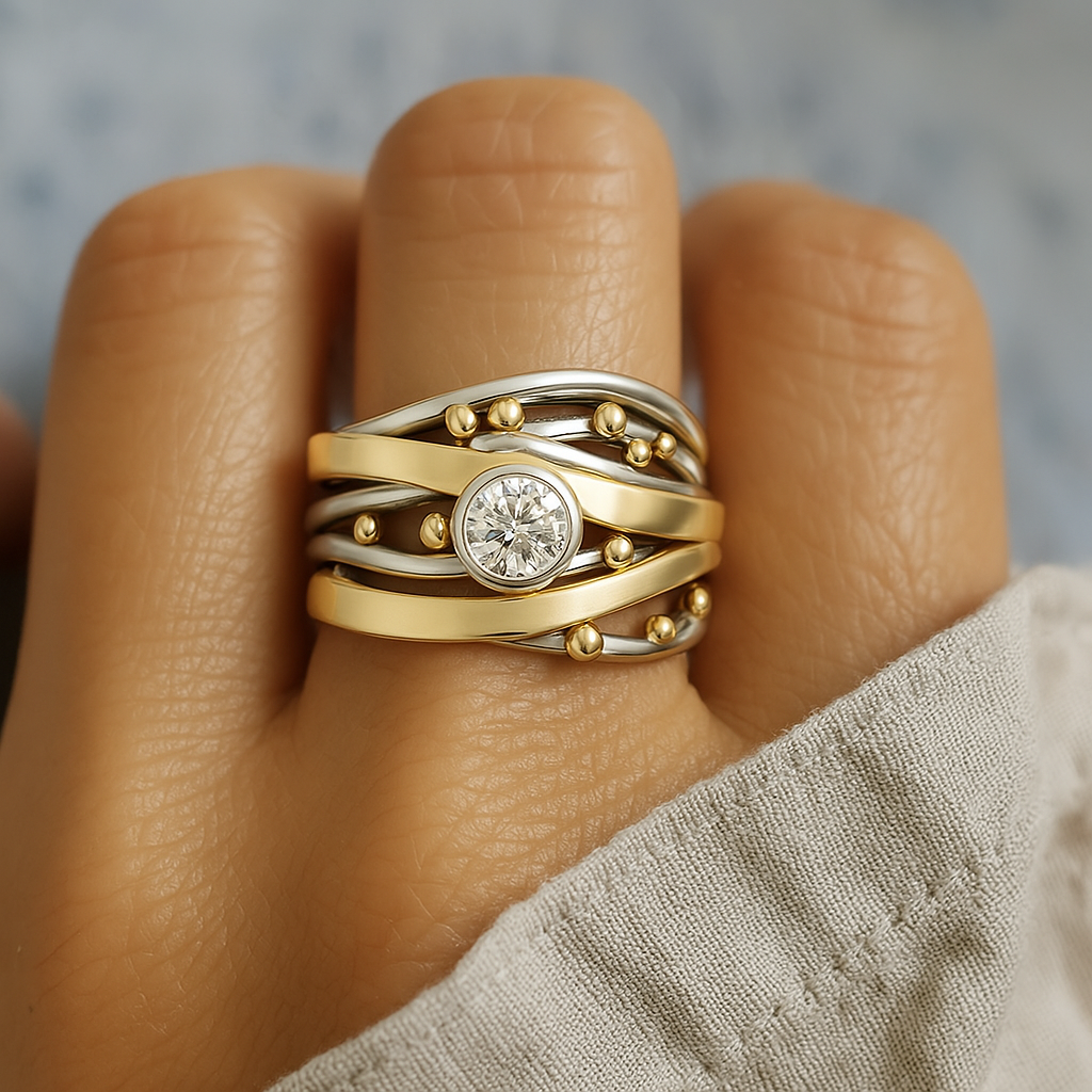 Dalia – Vintage Ring with Set Details