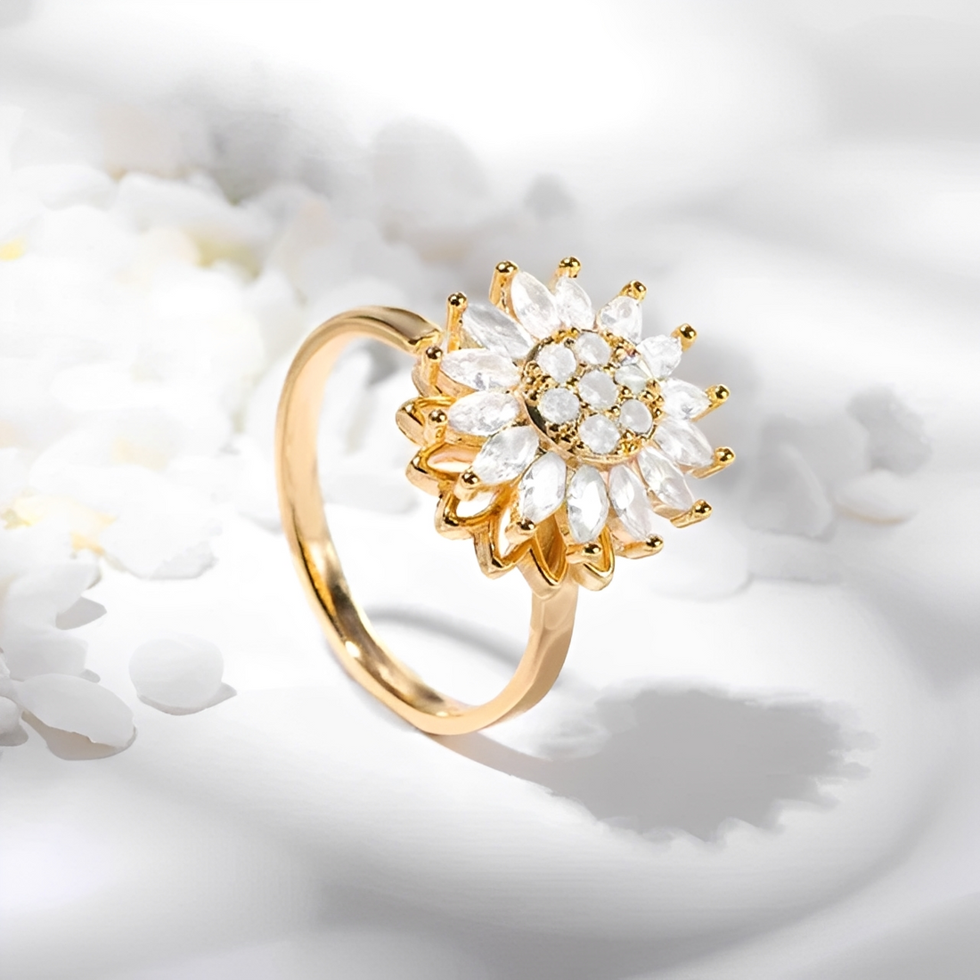 Solaya – Anti-Stress Sunflower Ring