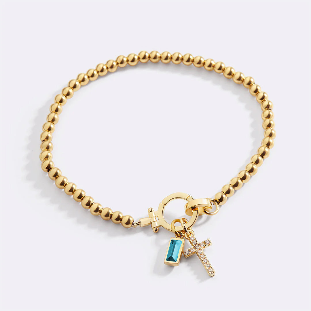 Eli – Decorative Bracelet with Cross Pendant