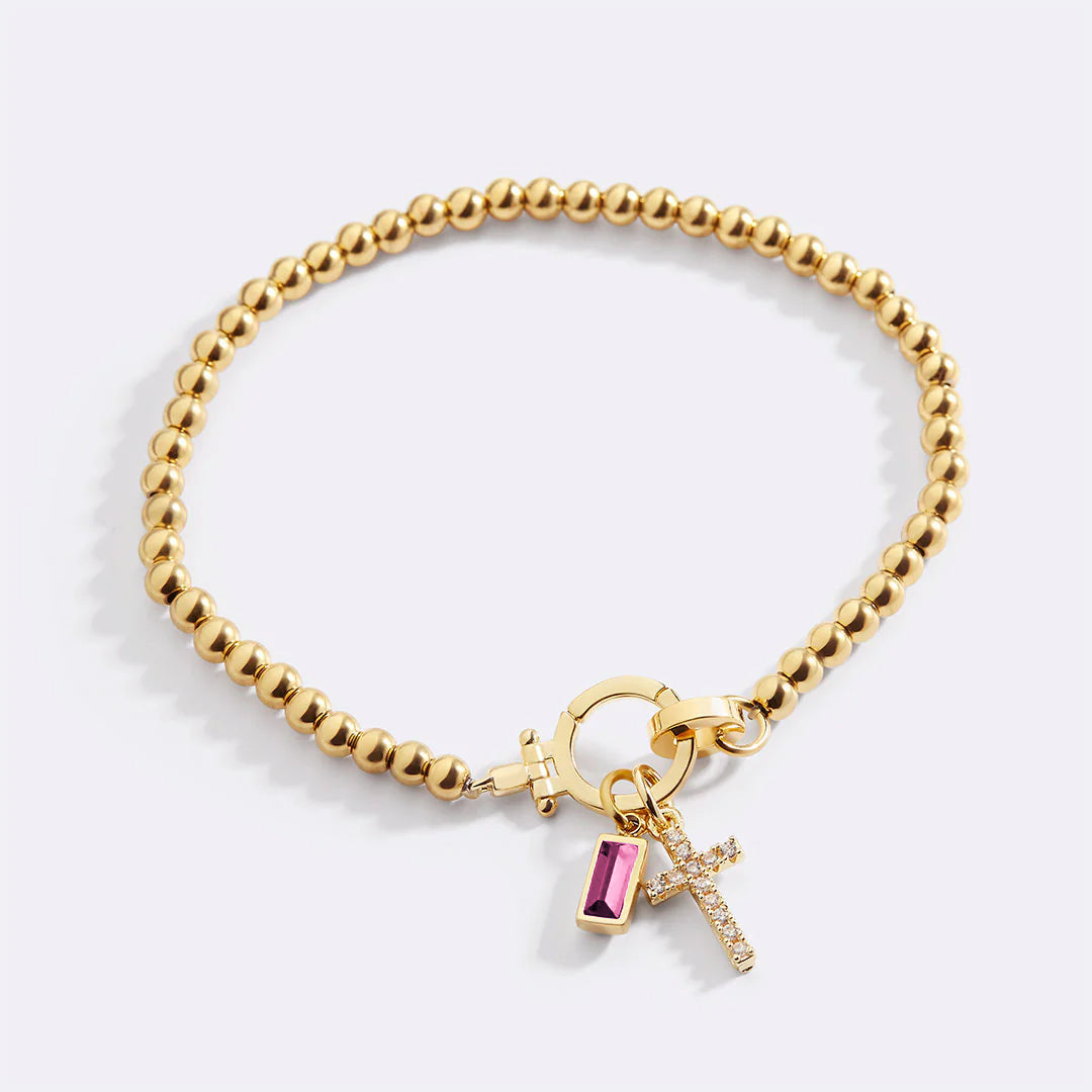 Eli – Decorative Bracelet with Cross Pendant