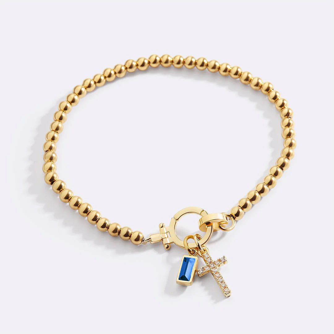 Eli – Decorative Bracelet with Cross Pendant