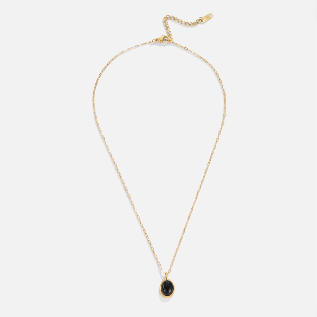 Euphrosyne - Necklace made of Black Onyx