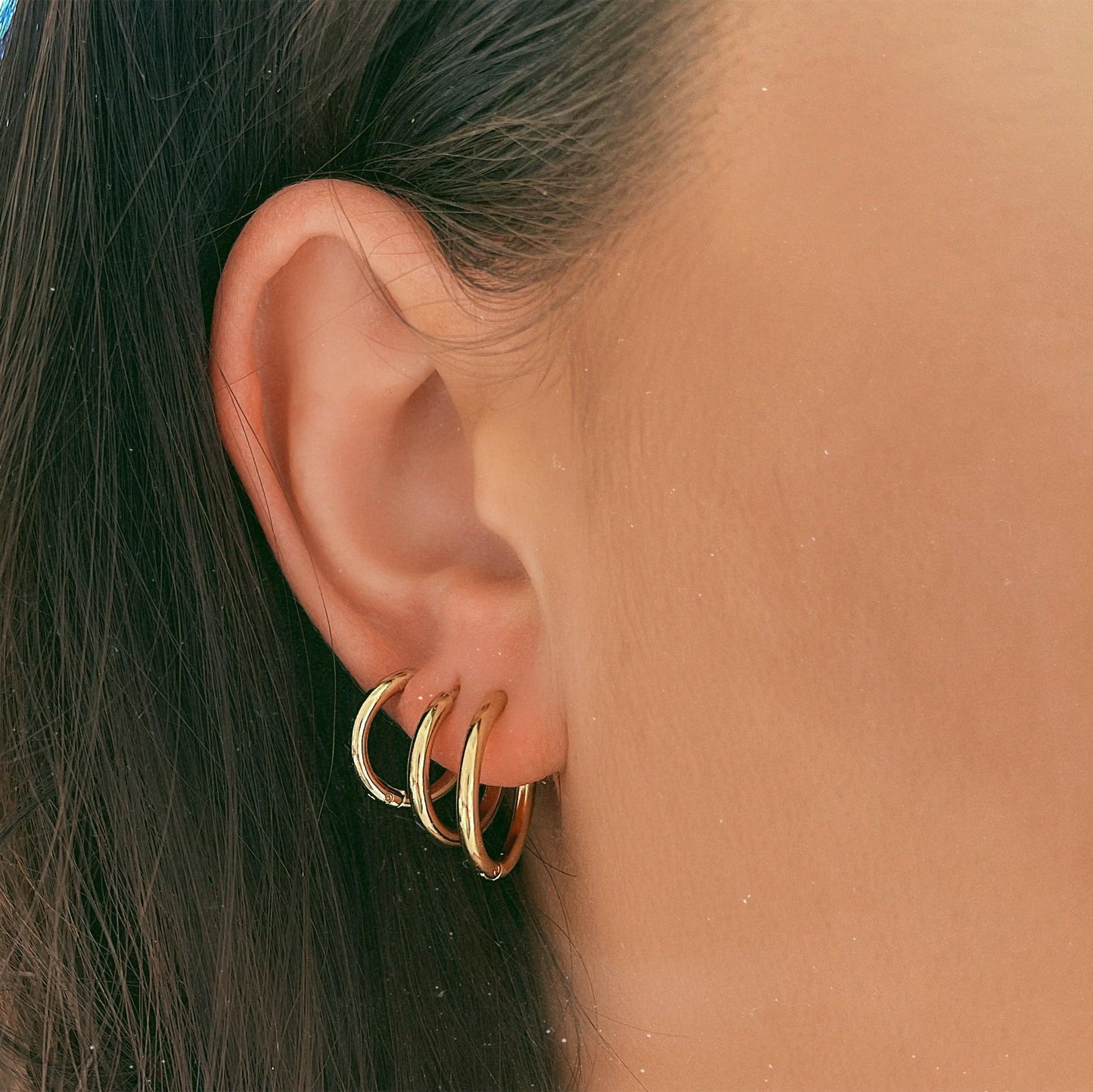 Celia – Stylish Gold Hoops