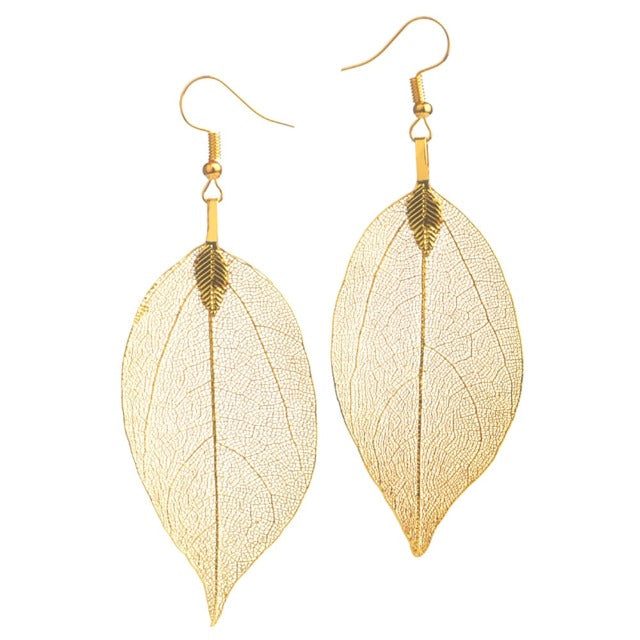 Larah – Leaf Design Earrings in Boho Style