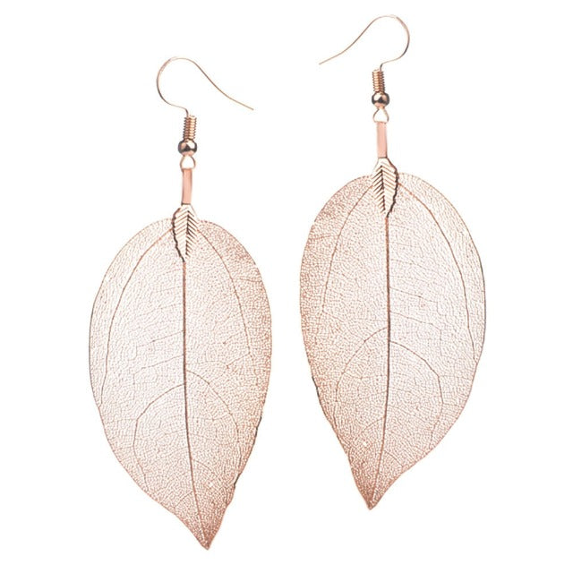 Larah – Leaf Design Earrings in Boho Style
