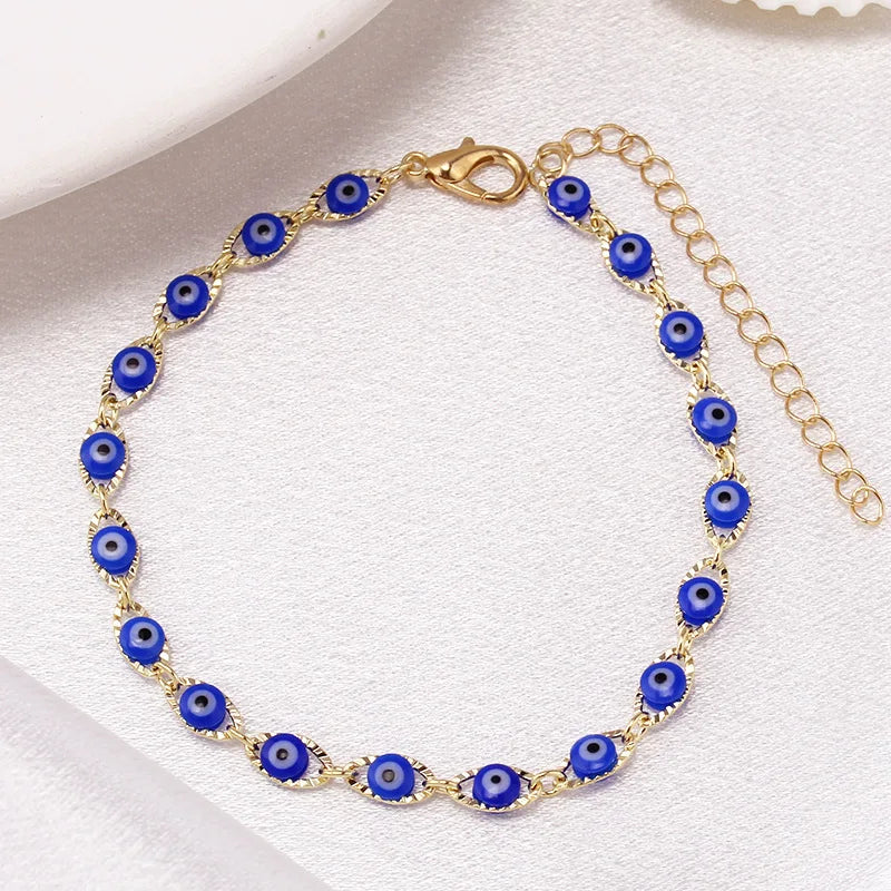 Zaya – Boho bracelet with blue evil eye