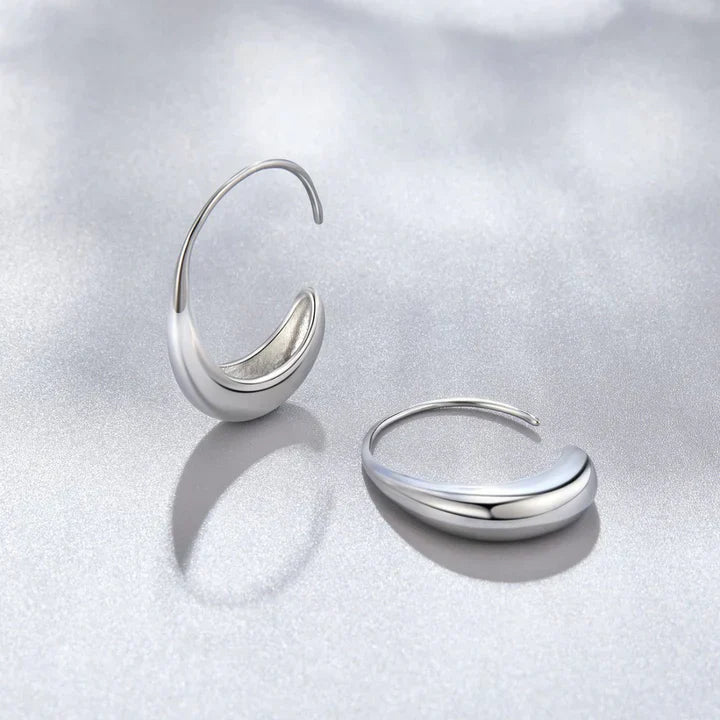 Classic Drop Earrings - Vintage Gold Hoop Earring