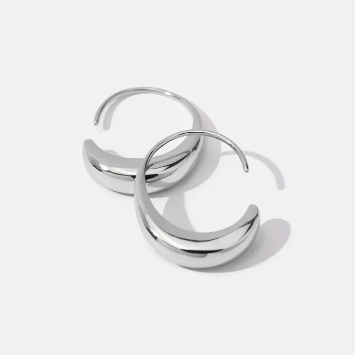 Classic Drop Earrings - Vintage Gold Hoop Earring
