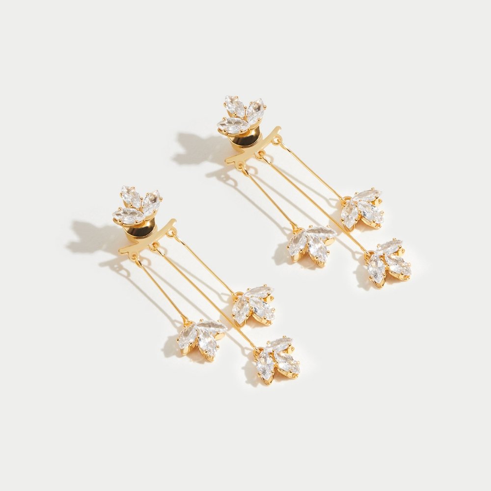 Maia - Lotus Waterfall Earrings