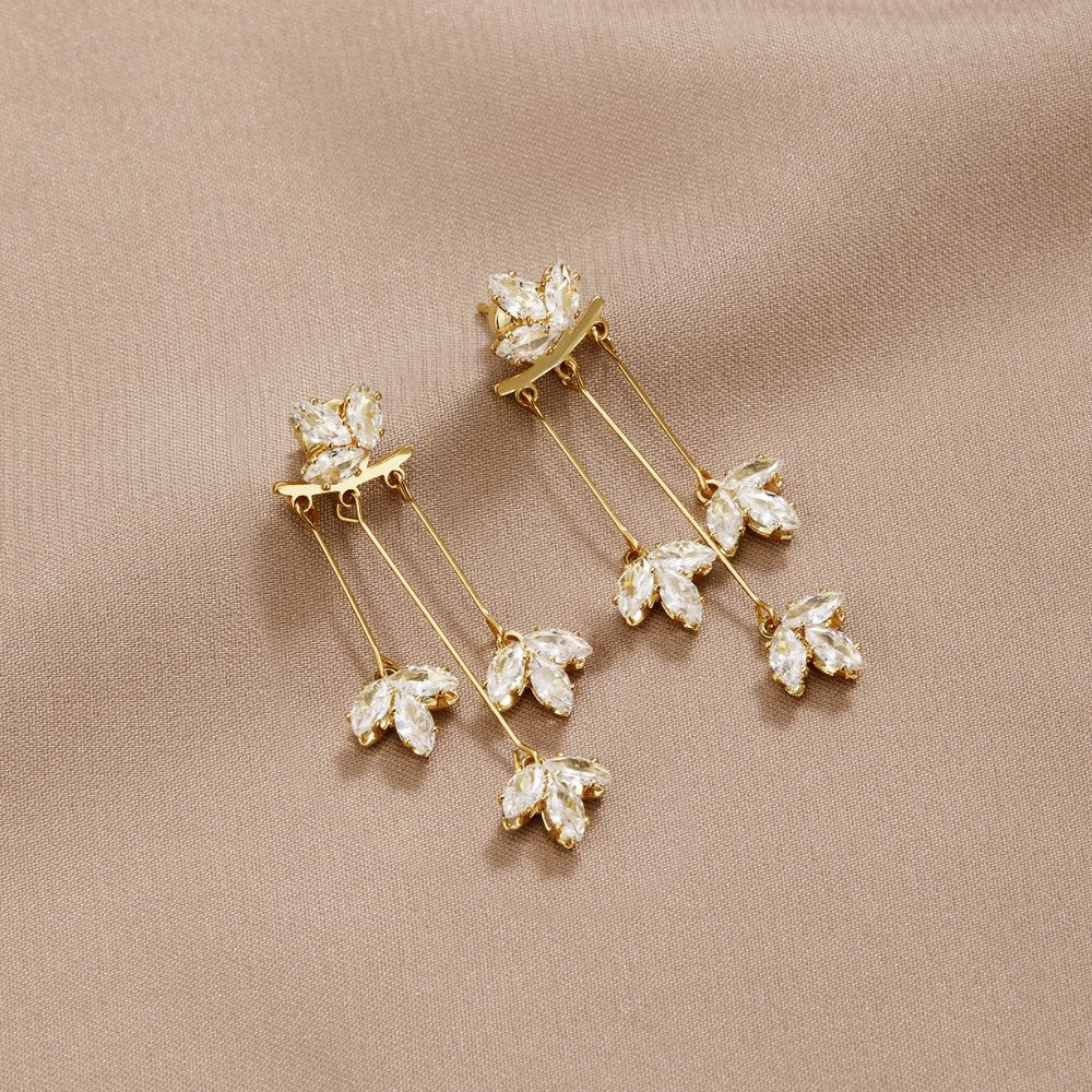 Maia - Lotus Waterfall Earrings