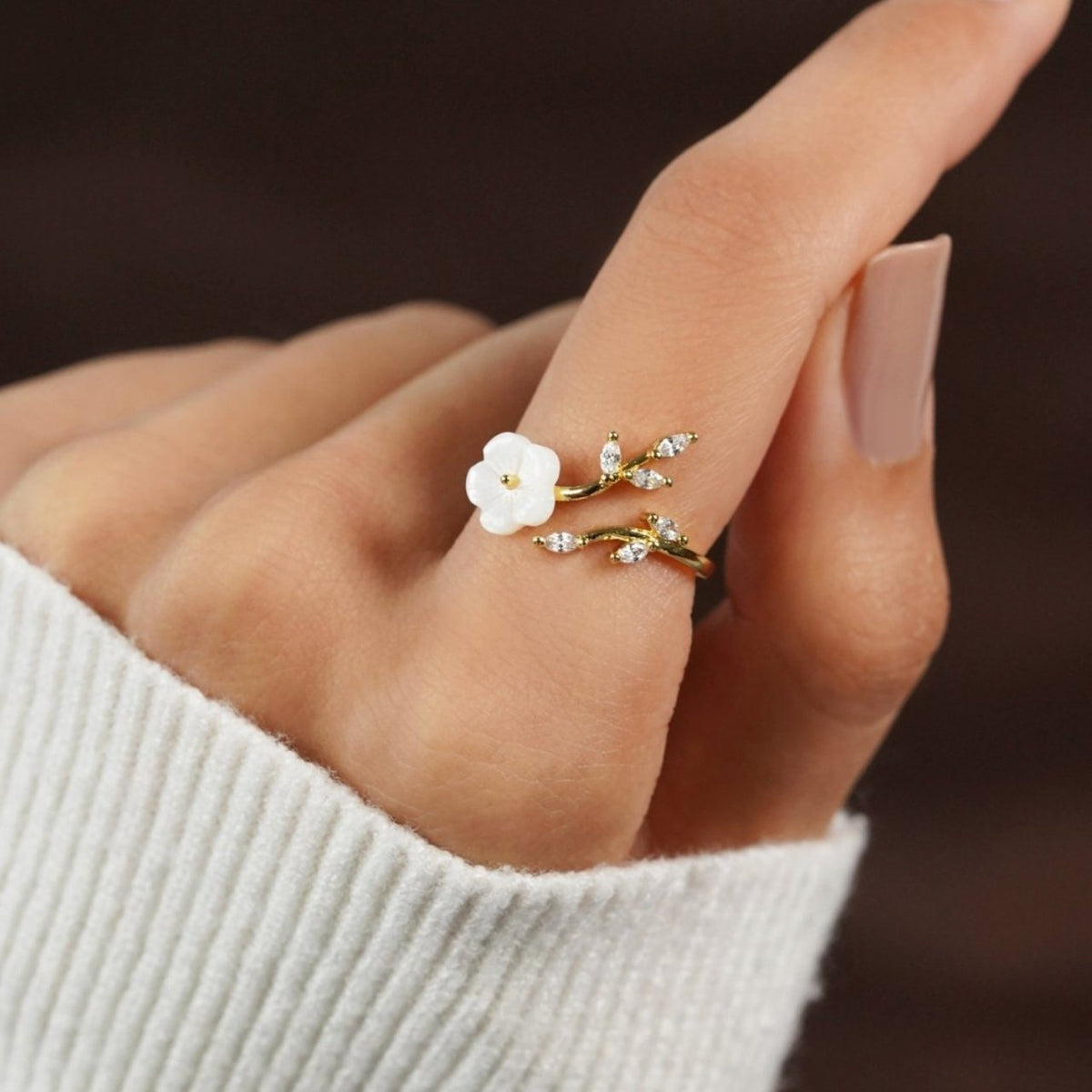 Wildflower Ring - Floral Petal Ring