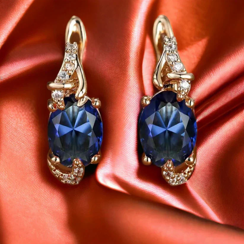Rania – Gold Earrings Night Royale