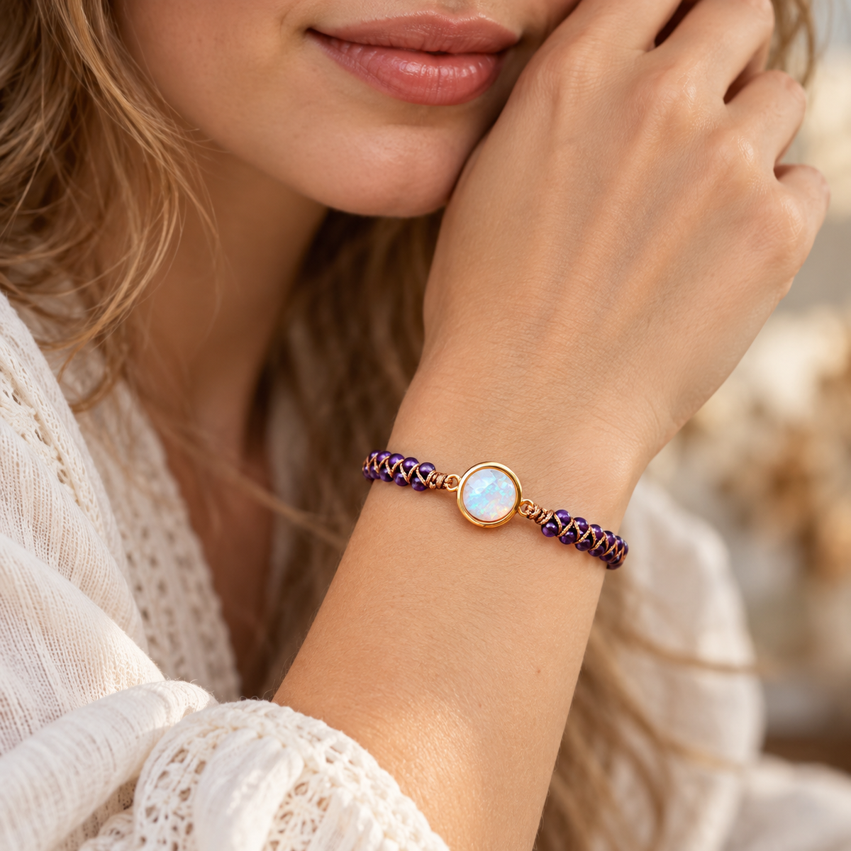 Women Adjustable Bead Bracelet