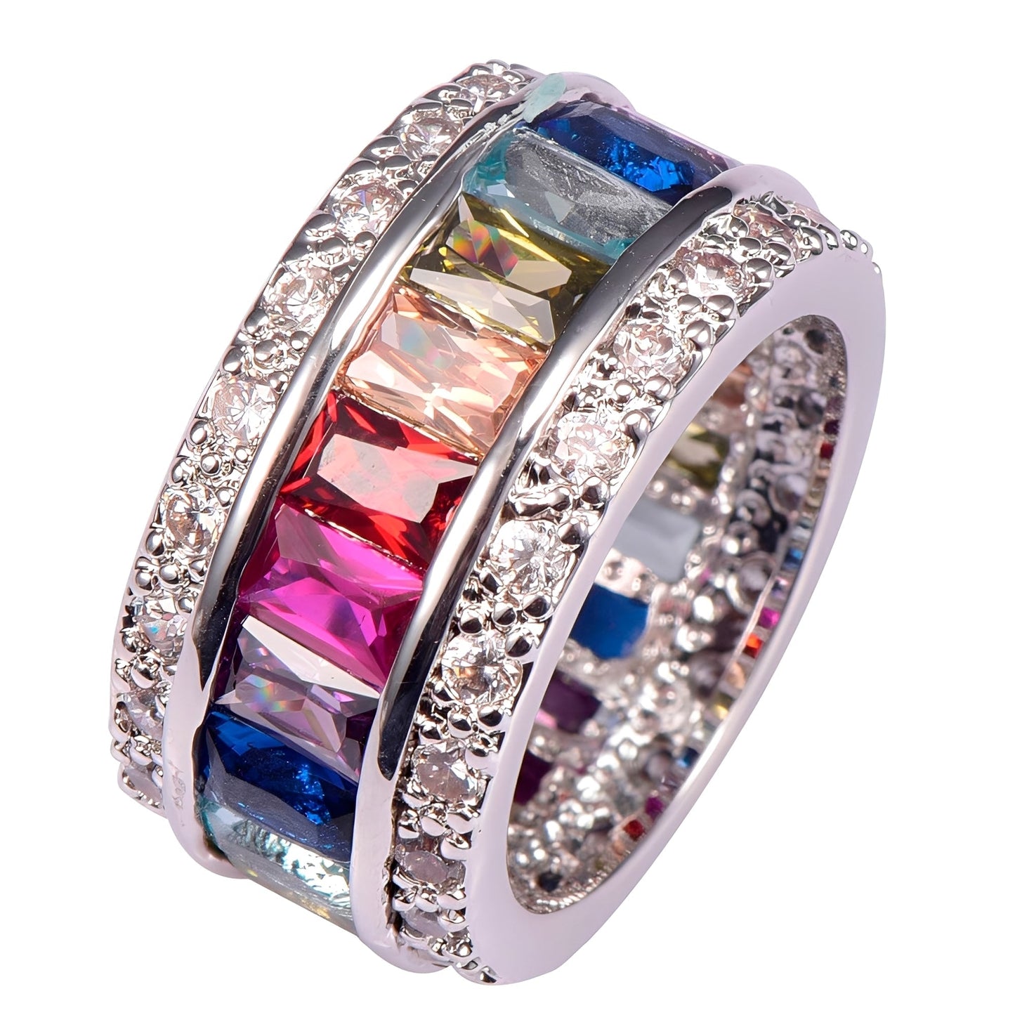 Sheena – Ring with Multiple Stones in 925 Silver