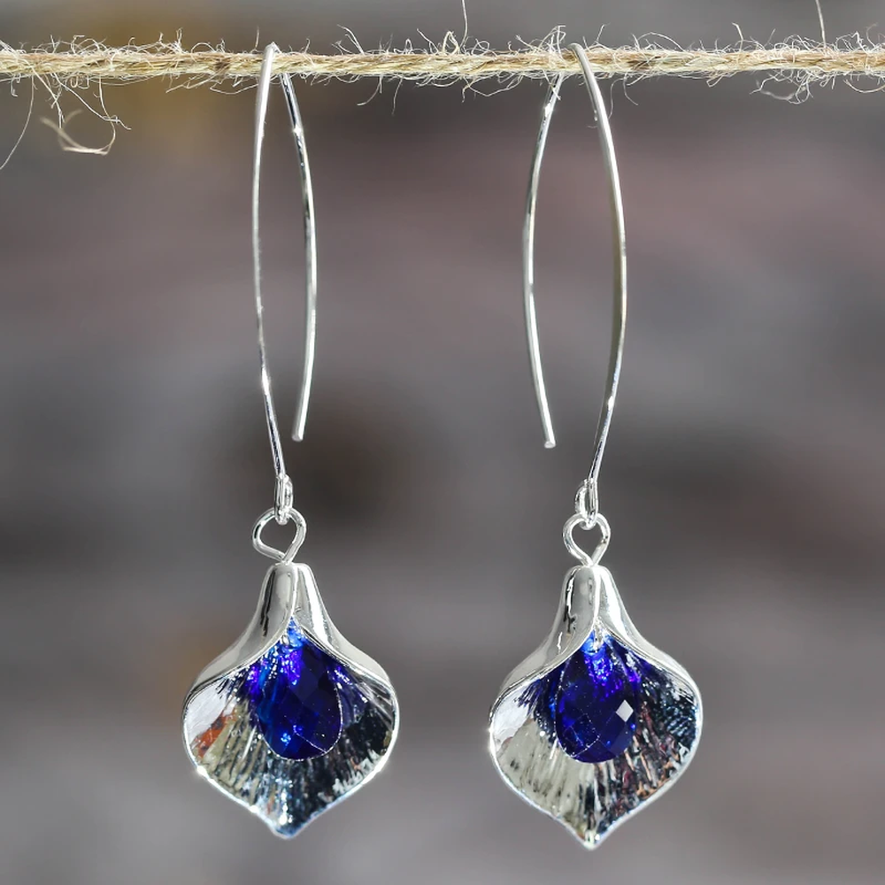 Women's Earrings with Decorative Stone Accents
