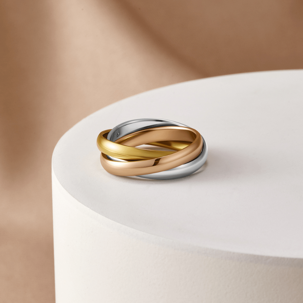 Elena – Stylish Triple Ring in Three Colors