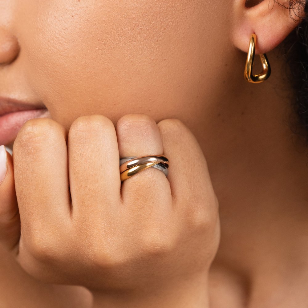 Elena – Stylish Triple Ring in Three Colors