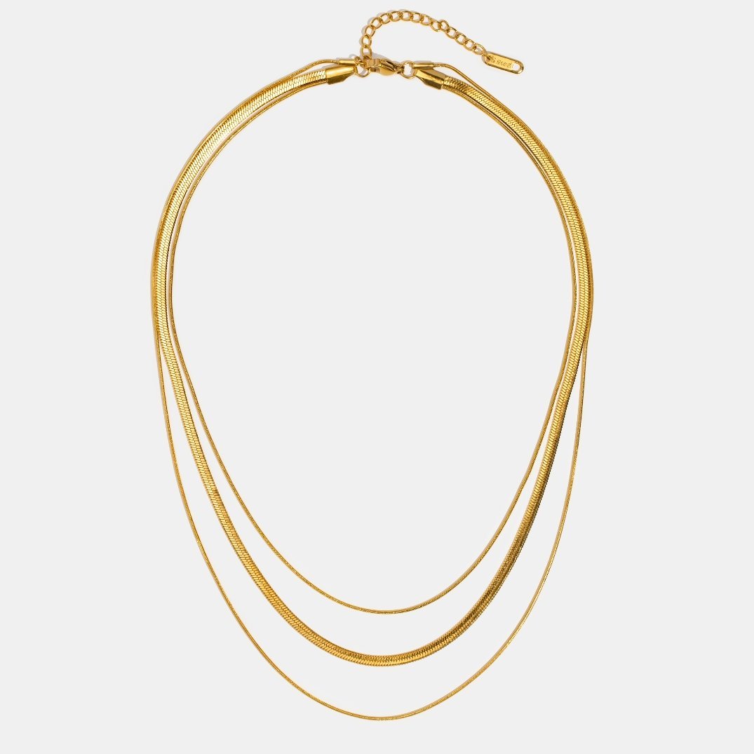 Agot – Multi-layered necklace in gold