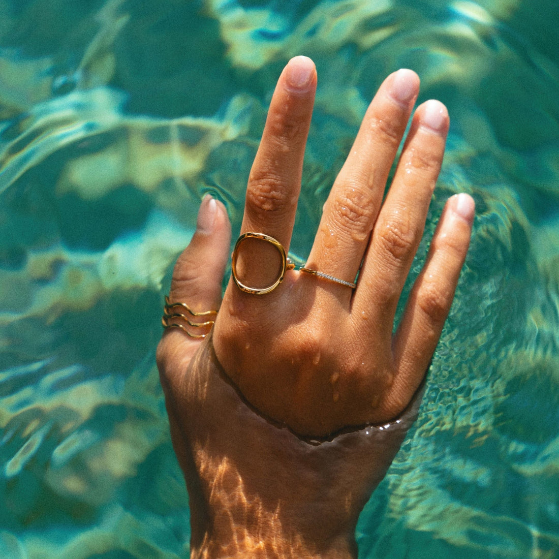 Women’s Statement Ring with Open Oval Shape and Sculptural Design