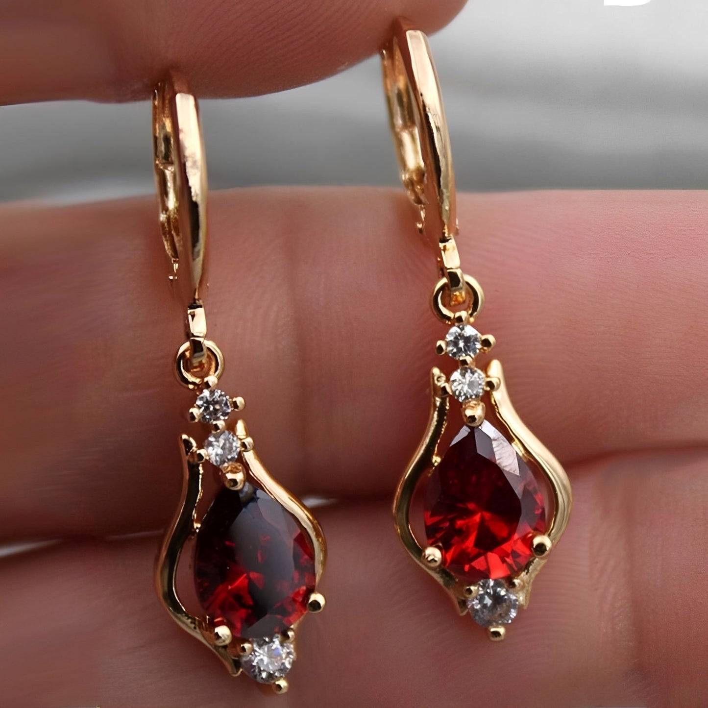 Kate - Rainbow Heart Earrings