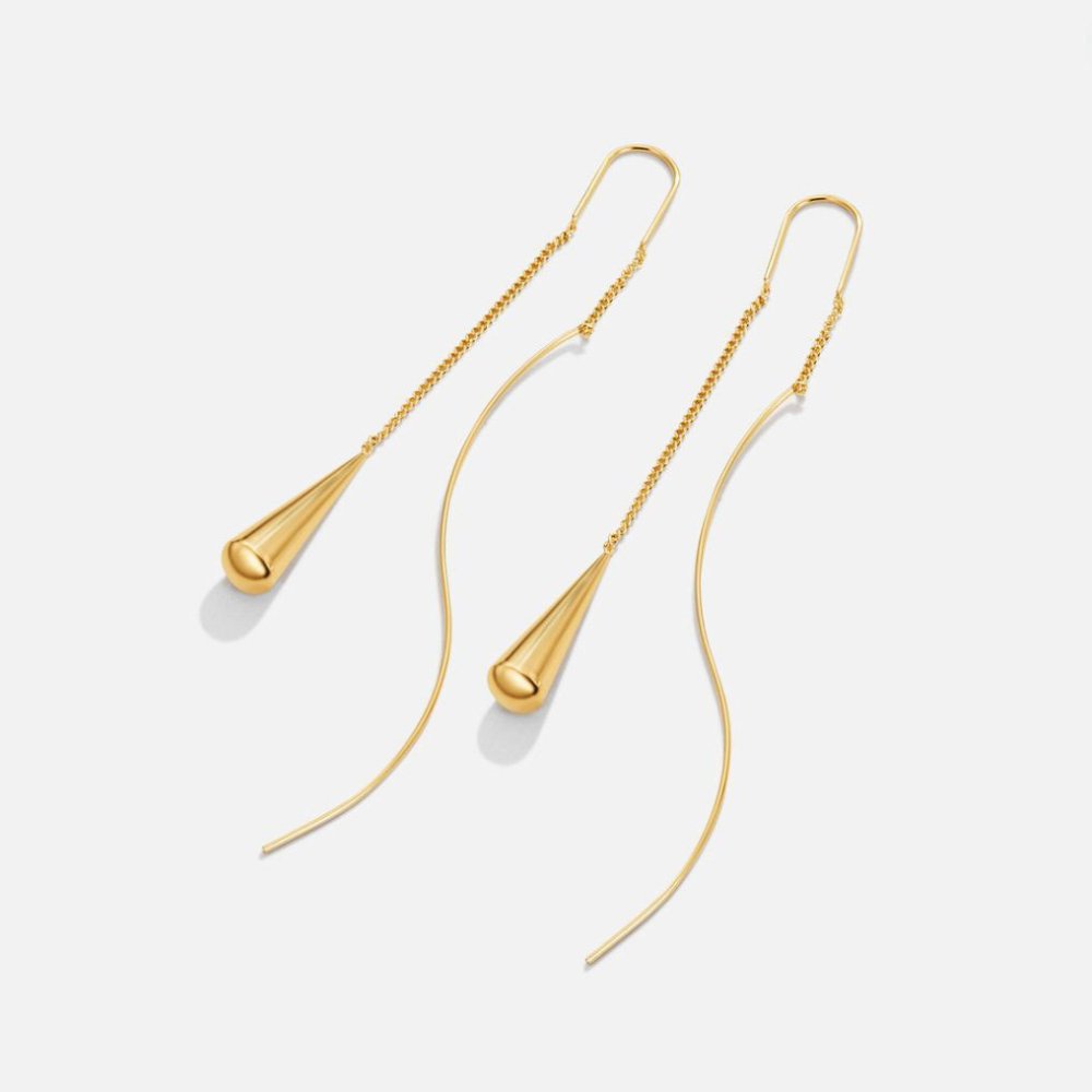 Amaris – Earrings with Golden Drops and Tassels