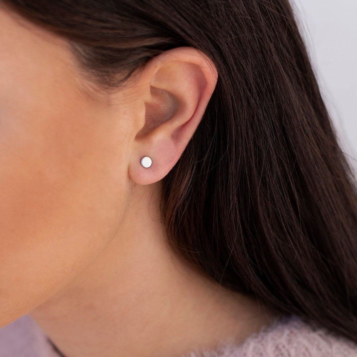 Small Round Dot - Simple Ear Studs
