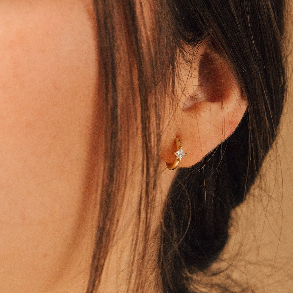 Sparkling Huggie Earring