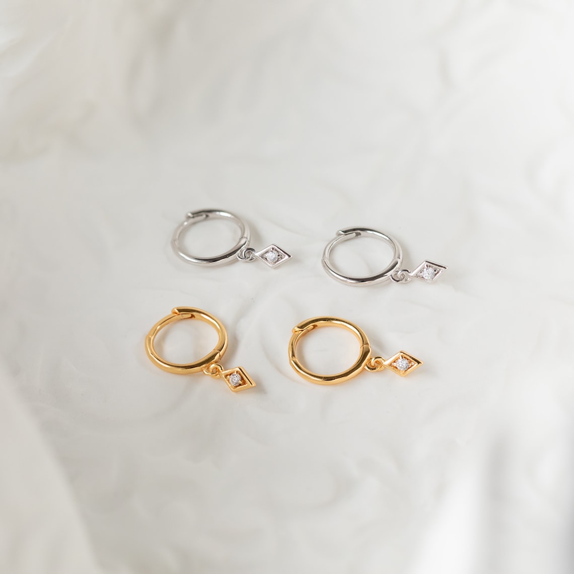 Hanging Earrings - Fine Diamond Earrings