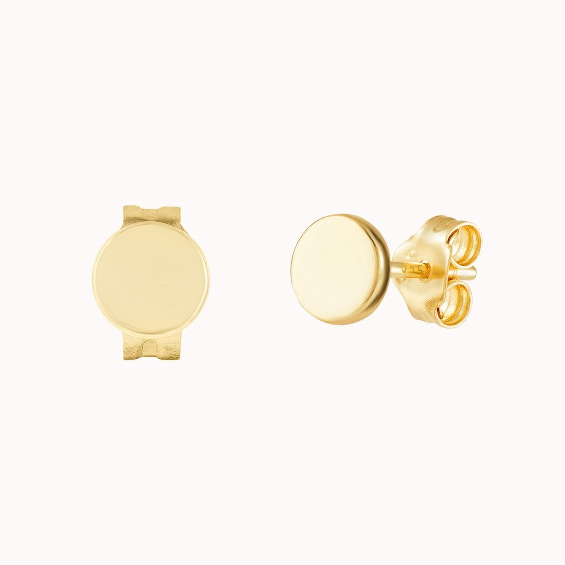 Small Round Dot - Simple Ear Studs
