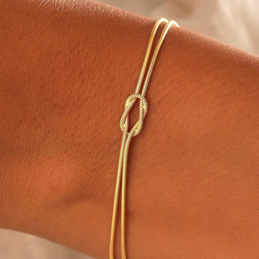 Knot Bracelet - Snake Chain Knot Bracelet