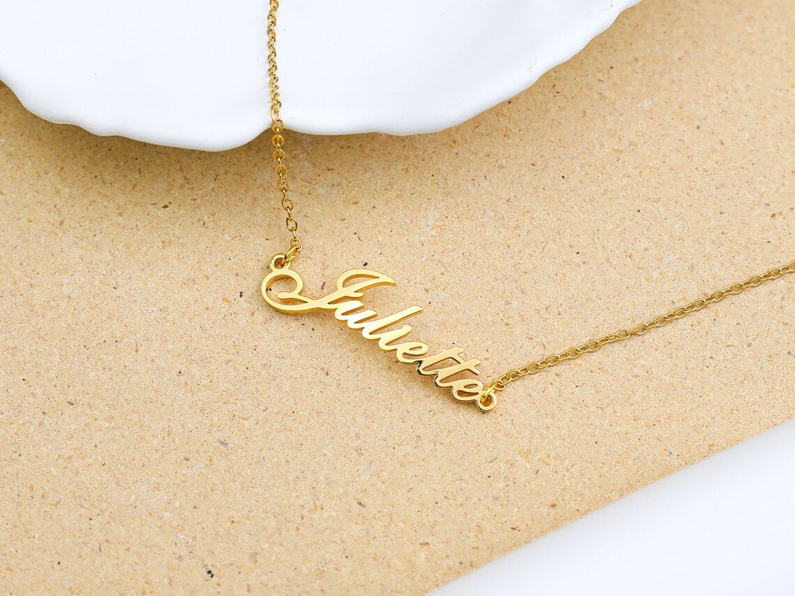 Personalized Golden Name Anklet - With Your Name