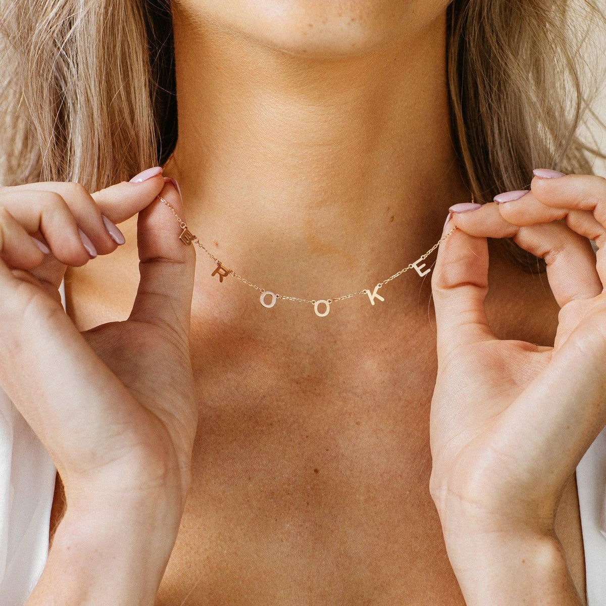 Name Necklace with Letters - Personalized Necklace